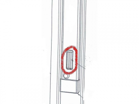 Locking trap at locking lever